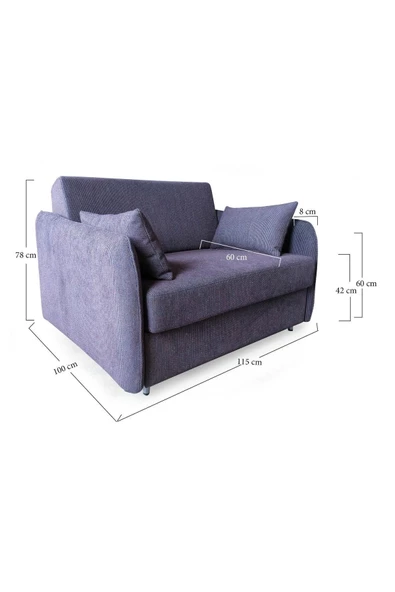 Onurdesign Yataklı Koltuk Kanepe Tek Kişilik Yatak - 2