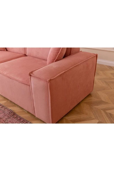 Onurdesign Pink Köşe Koltuk Takımı - 5