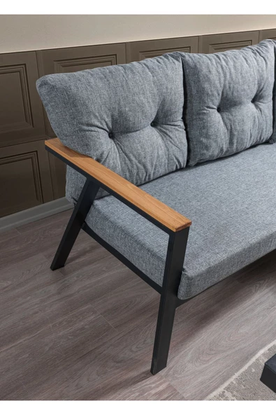 Onurdesign Asil Köşe Balkon Bahçe Çay Seti Takımı - 3