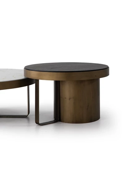 Onurdesign Mermer Desen Orta Sehpa - Resim 3