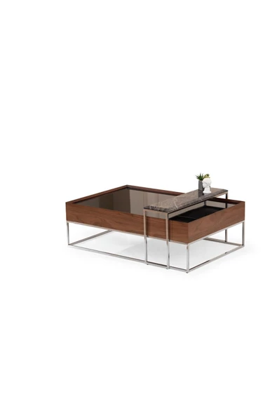 Onurdesign Taç Ceviz Orta Sehpa