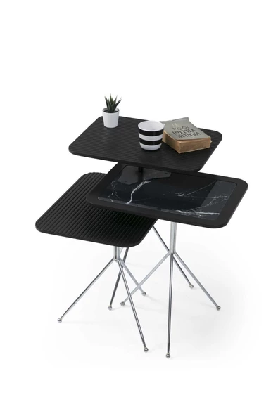 Onurdesign Elmas 3 lü Zigon Sehpa ürün görseli 1