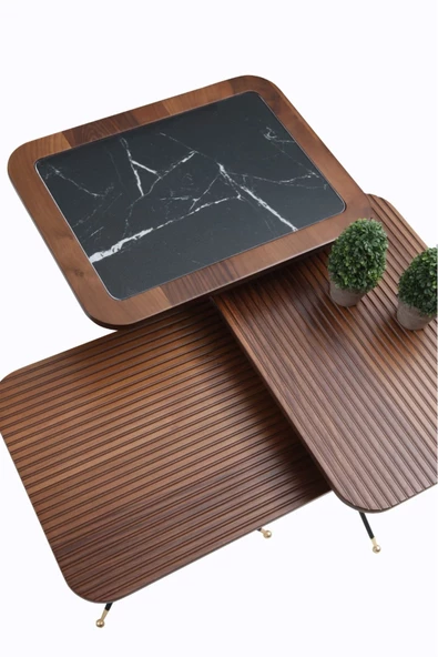 Onurdesign Diamond Zigon Sehpa 3 Lü - 2
