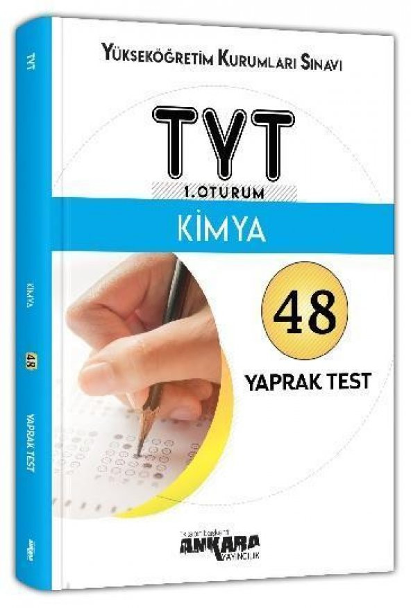 TYT Kimya 48 Yaprak Test Ankara Yayıncılık