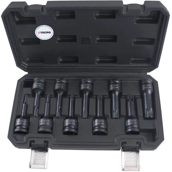 Lokma Set Havalı Uzun Torx 1/2 - 10 Parça (T20-T80) - 2