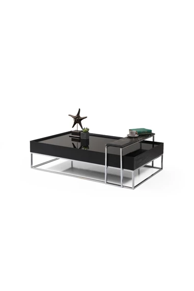 Onurdesign Taç Siyah Orta Sehpa - 2