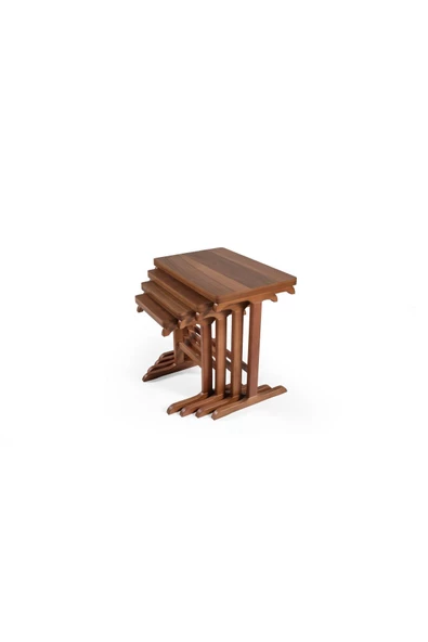 Onurdesign Ahşap 4lü T Zigon Sehpa