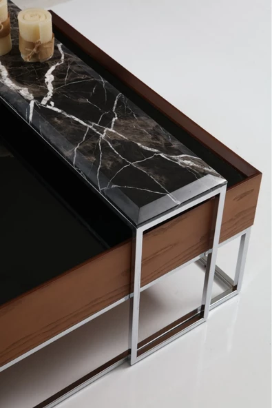 Onurdesign Taç Ceviz Orta Sehpa - 3