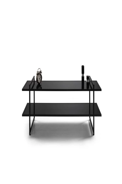 Onurdesign Zuma Metal Siyah Camlı Tv Sehpası