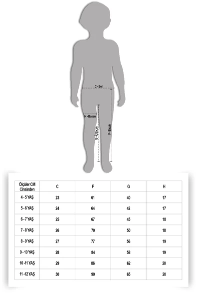 Siyah Önü Biyeli İspanyol Paça Kız Çocuk Tayt 19843 - 8
