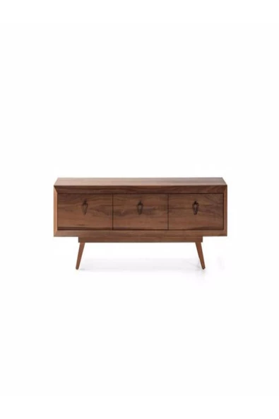 Onurdesign Poli Ahşap Ceviz Boyalı Tv Sehpası - 1