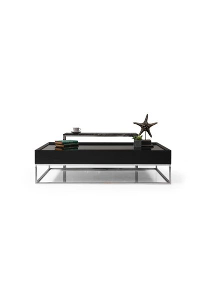 Onurdesign Taç Siyah Orta Sehpa - 3