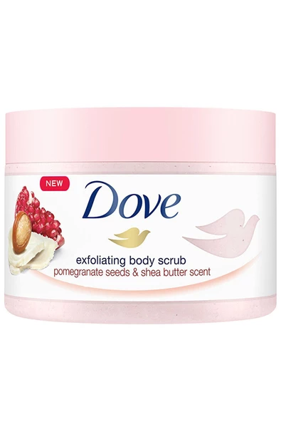 DOVE Vücut Peelingi Nar Çekirdeği & Shea Yağı 225 ml