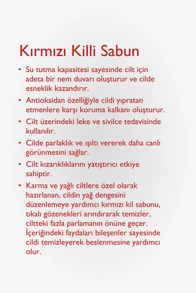 BAGA Kırmızı Killi Sabun 125 Gr - 2