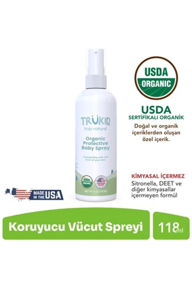 TRUKİD Organik Koruyucu Bebek Losyonu 118 Ml