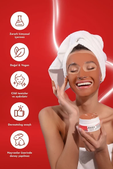 BAGA Kırmızı Kil Maskesi - 4