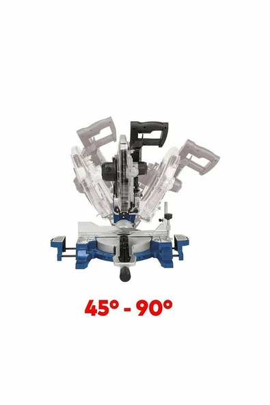 HM140L Gönye Kesme Makinası 305 mm Elektrikli Testere Marangoz Tezgah Tipi Açılı Kesim - 2