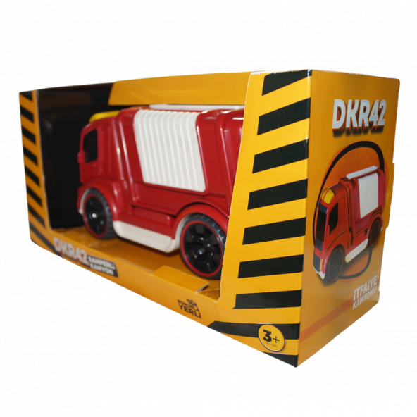 DKR42 Kırılmaz Oyuncak İtfaiye Arabası (Sert Plastik) - Resim 4