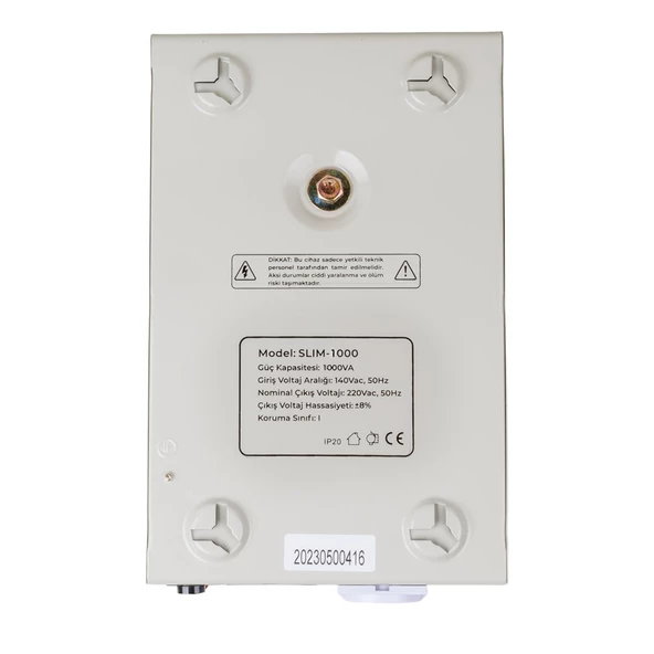 POWERMASTER SLIM-1000 OTOMATİK 1000 WATT KOMBİ VOLTAJ REGÜLATÖRÜ - Resim 3