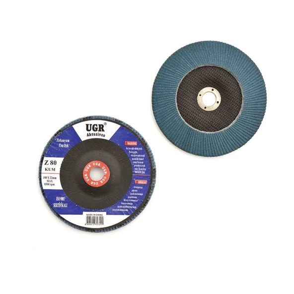 UGR FLAP DİSK (ZİRKONYUM OKSİT) 115MMX40KUM (10 ADET)