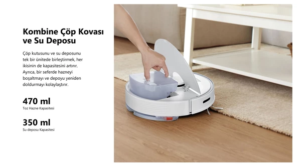 Roborock Q7 Max Akıllı Robot Süpürge -Beyaz - Resim 3