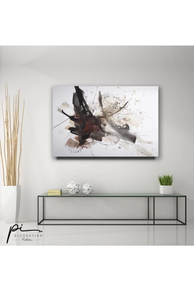 Soyut Desenler Dekoratif ve Modern Cam Tablo