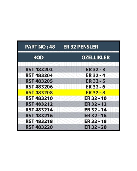 ER32 8MM CNC PENSİ - 2
