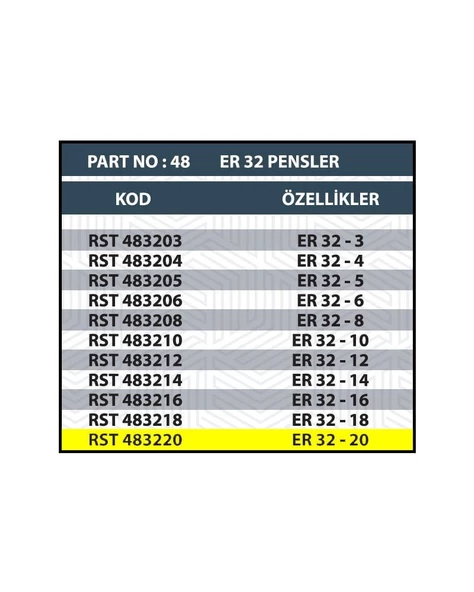 ER32 20MM CNC PENSİ - 2