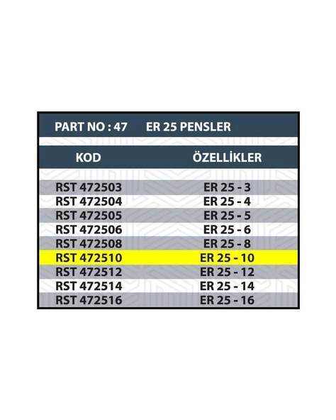ER25 10MM CNC PENSİ - Resim 2