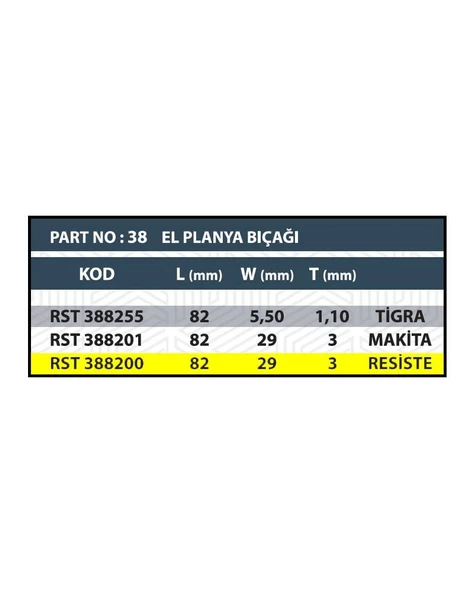 EL PLANYA BIÇAĞI (2 ADET-1 TAKIM) - Resim 4