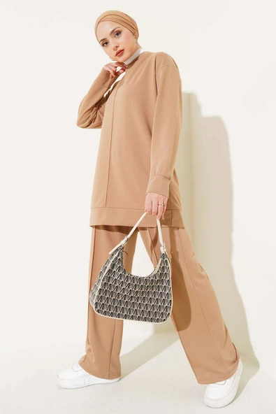 Önü Çımalı Basic İkili Takım Camel ürün görseli 1