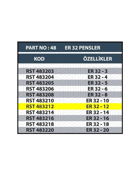 ER32 12MM CNC PENSİ - 2