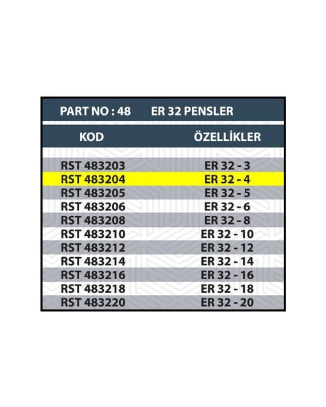 ER32 4MM CNC PENSİ - 2