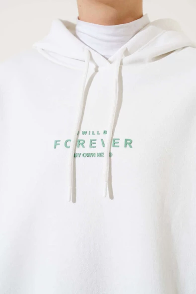 Forever Baskılı Üç İplik İkili Takım Çağla Yeşili - 4