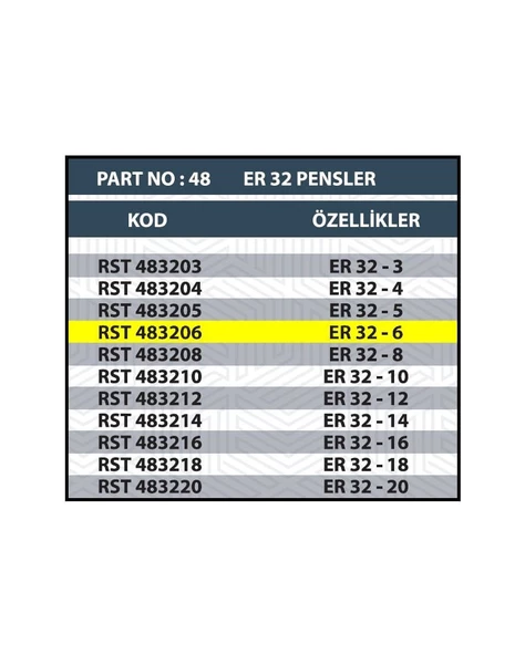 ER32 6MM CNC PENSİ - 2