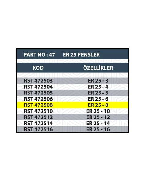 ER25 8MM CNC PENSİ - 2