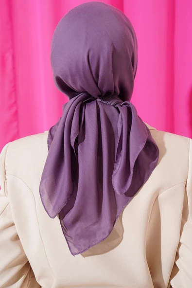 Düz Soft Eşarp Menekşe -52 - 3