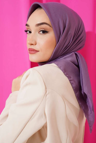 Düz Soft Eşarp Menekşe -52 ürün görseli 1