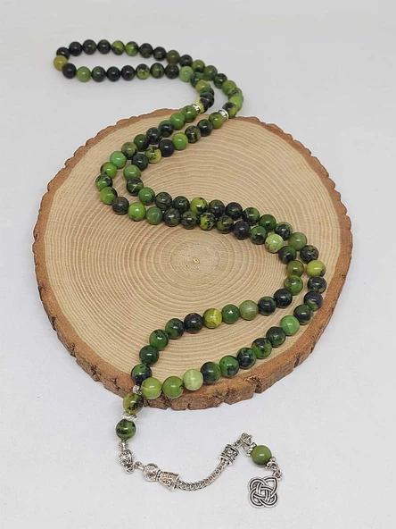 Yeşim Taşı Royal Quality 99luk Tesbih 8mm (8172) - Resim 4