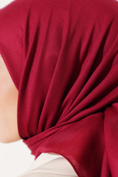 Düz Soft Eşarp Nar Çiçeği -83 - Resim 4