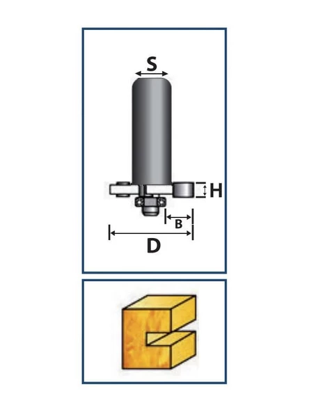 4MM CAM YERİ BIÇAĞI Z3 (3 AĞIZLI) - Resim 2