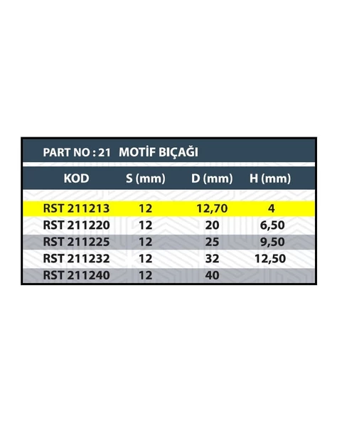 RESİSTE 12,7MM CNC MOTİF BIÇAĞI - 3