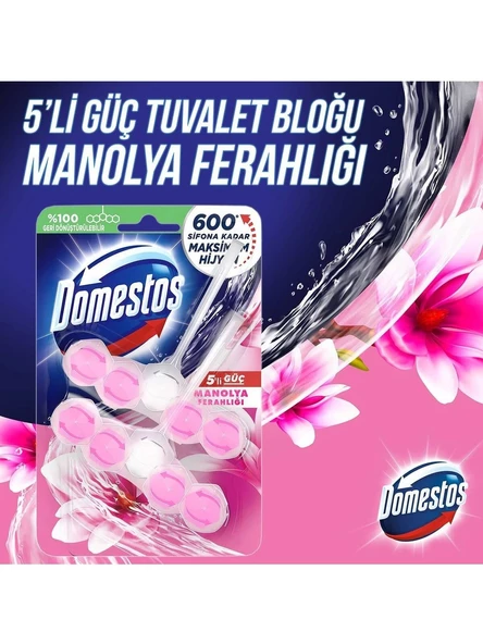 Domestos Tuvalet Bloğu Manolya Buketi 100 Gr x 2 Adet - 2