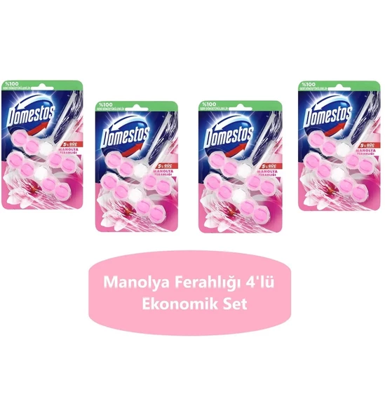 Domestos Tuvalet Bloğu Manolya Buketi 100 Gr x 4 Adet