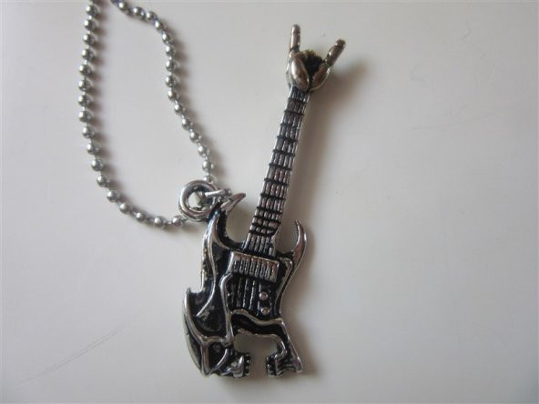 Rigel Store Kurukafa Motifli Gitar Kolyesi - 2