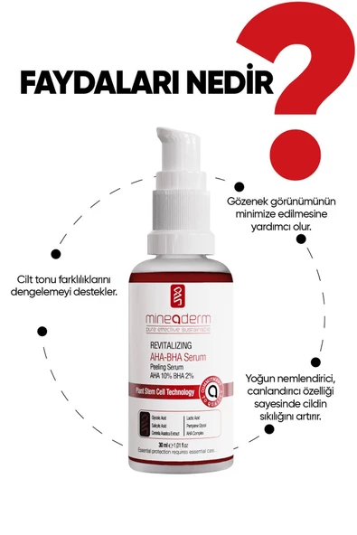 MİNEADERM AHA-BHA SERUM 30 ML - 2