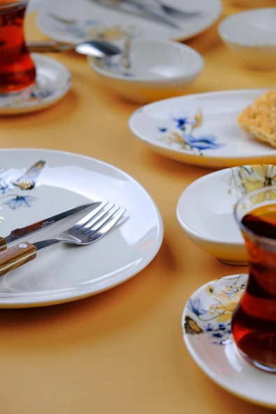 Jamuor Basak Pebble Porselen Kahvaltı Takımı 6 Kişilik 20 Parça PBLKHPRS1011 - 3