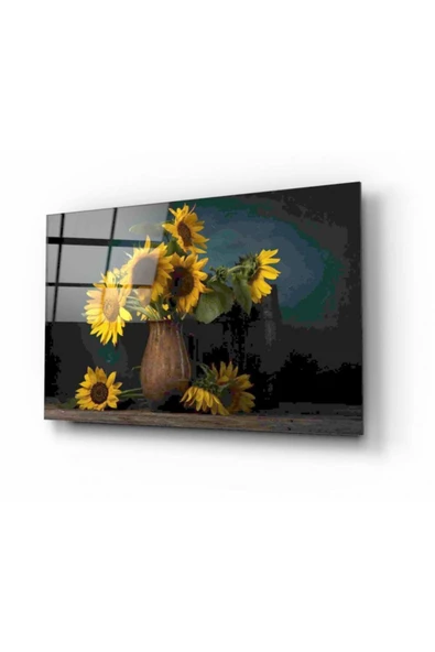 Çiçek Dekoratif ve Modern Cam Tablo ürün görseli