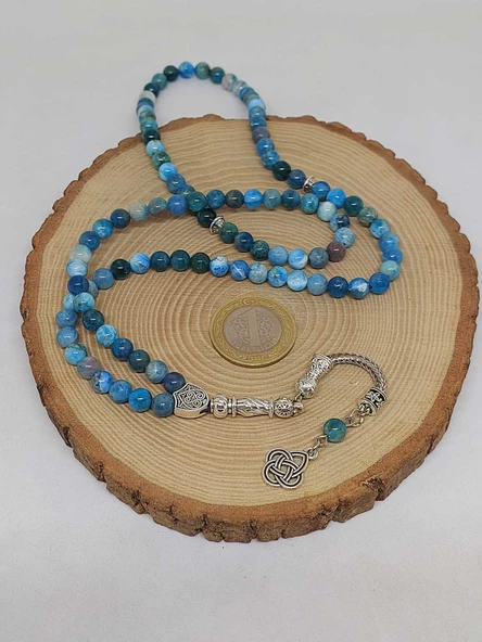 Apatit Taşı 99luk Tesbih 6mm (3208) - Resim 6