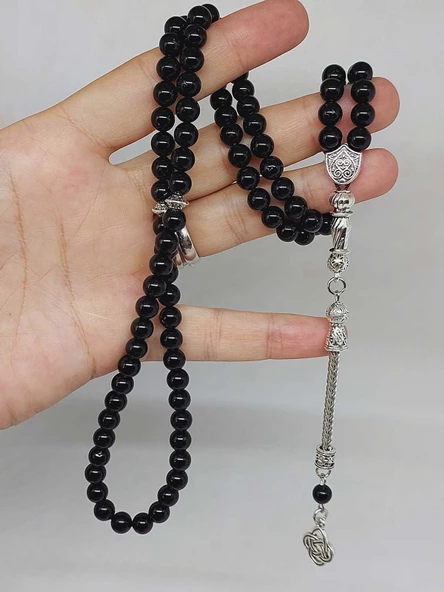 Turmalin Taşı 99luk Tesbih 6mm (4724) - Resim 5